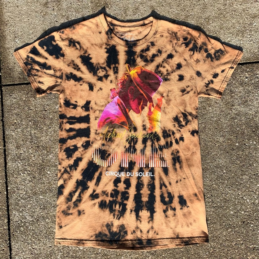 Vintage 90s Michael Jackson Pop Music Tie Dye Shirt